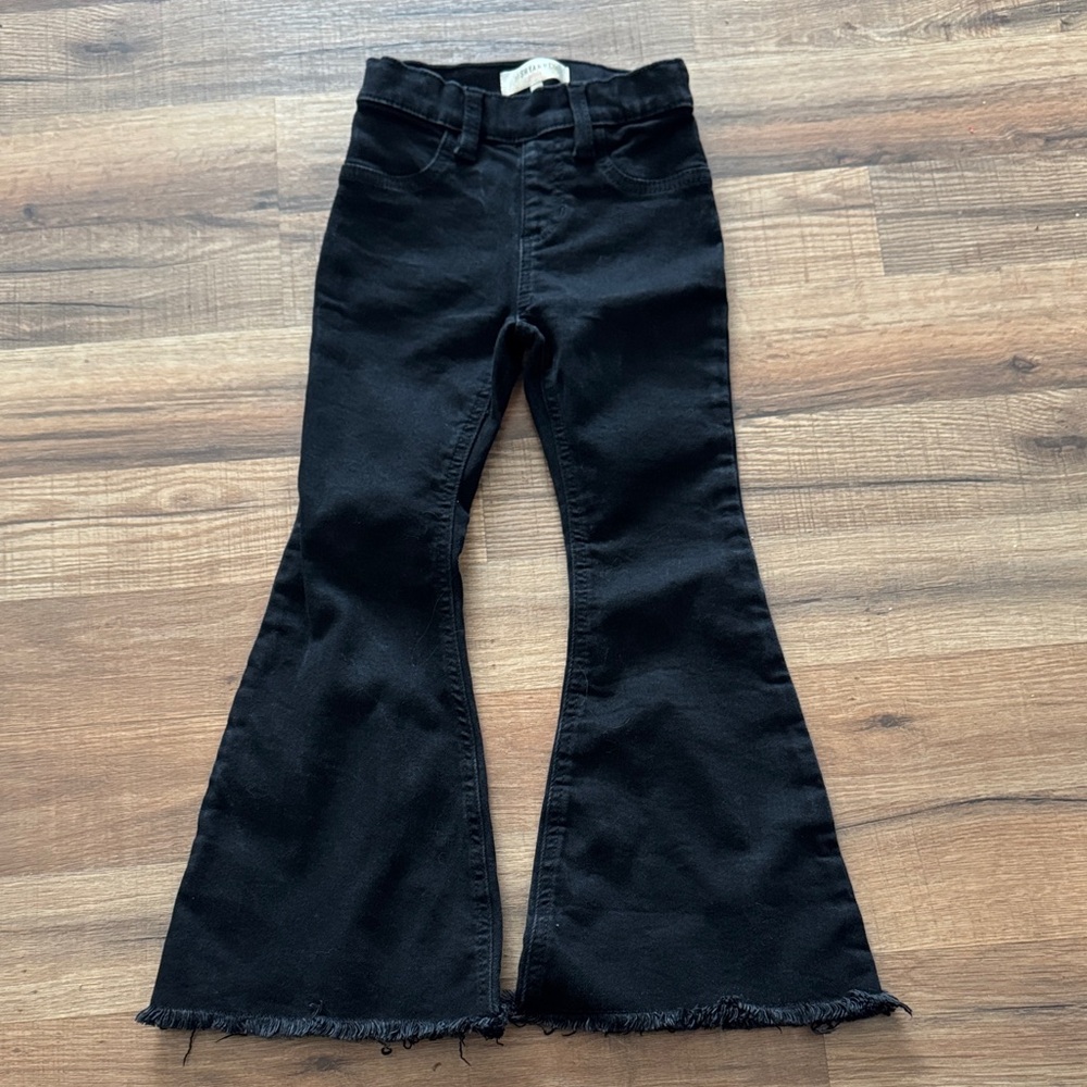 Shyanne Black Flared Kids Jeans